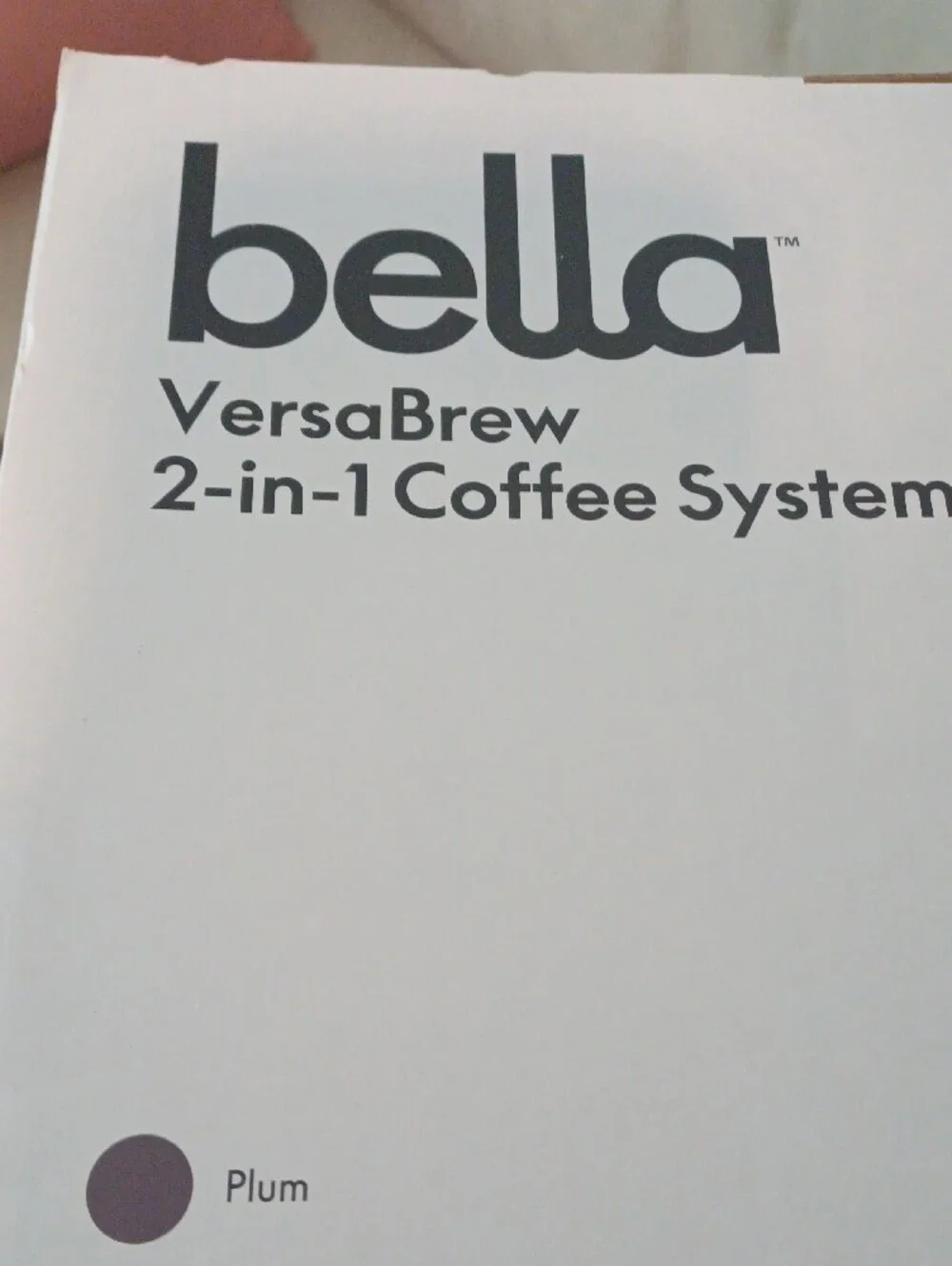 Abella VersaBrew 2-in-1 Coffee System - Plum Color